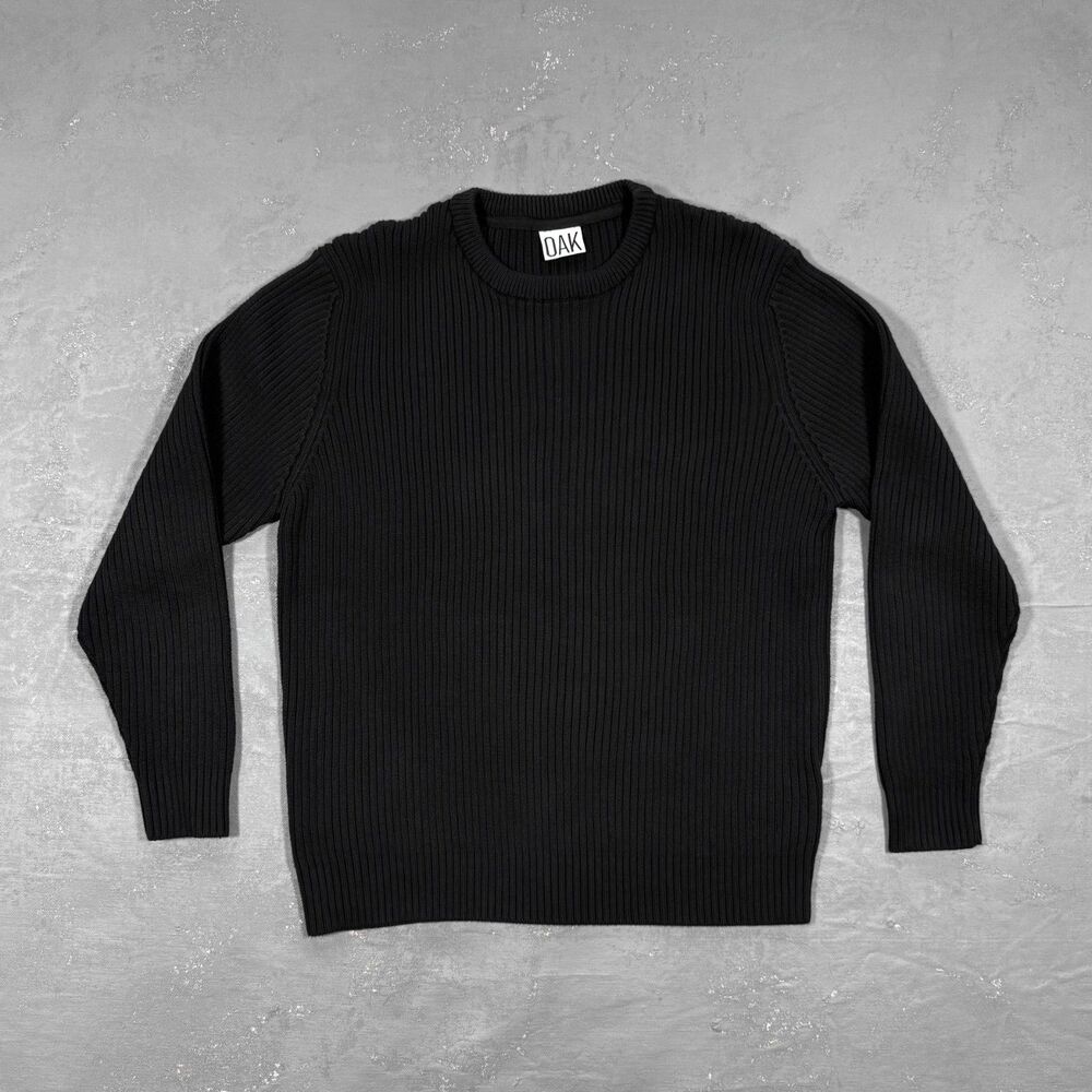 OAK NYC Chunky Rib Kit Commando Crewneck Sweater Men's Large